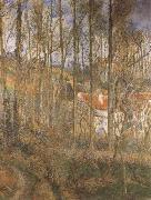 Camille Pissarro La Cotedes Boeufs at the Hermitage near Pontoise Sweden oil painting reproduction